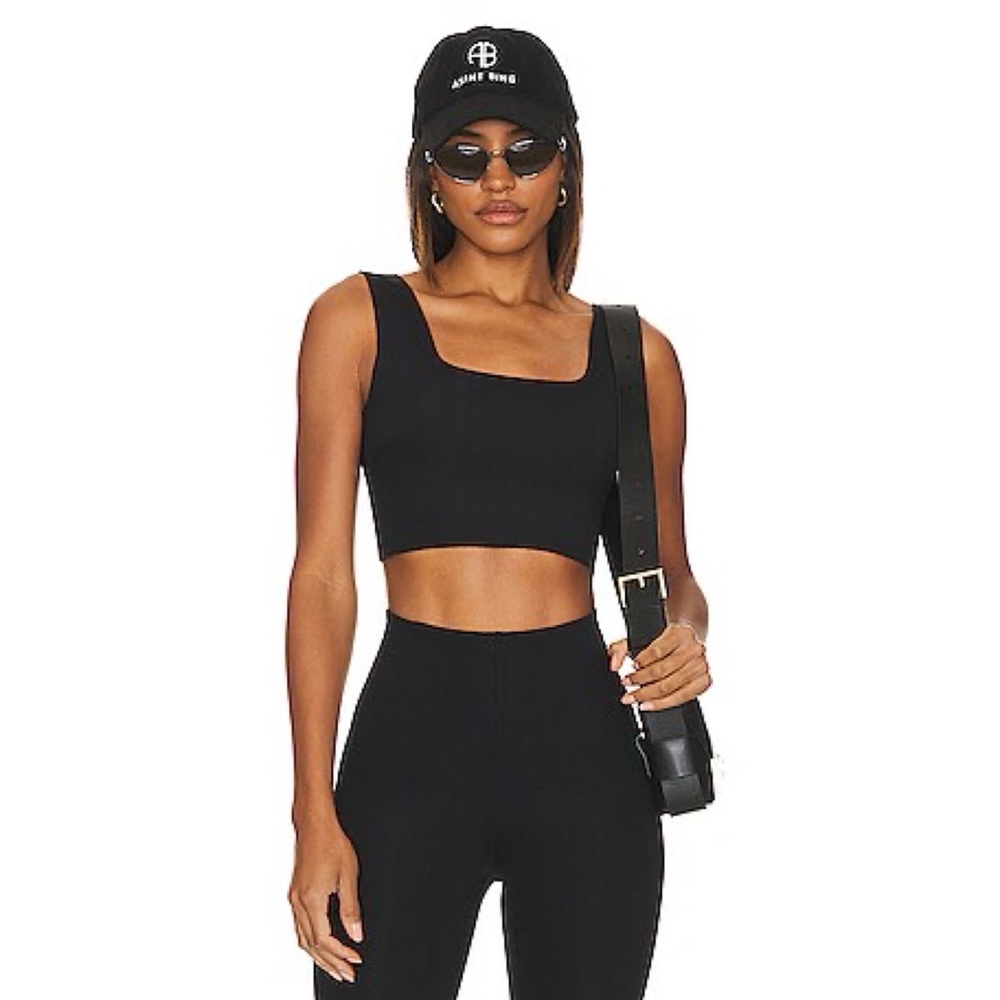 NWT Zara Black Sculpt Crop Top Size M